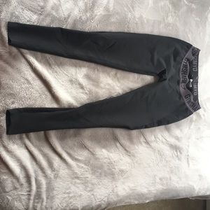 Gymshark flex leggings in black marl/charcoal